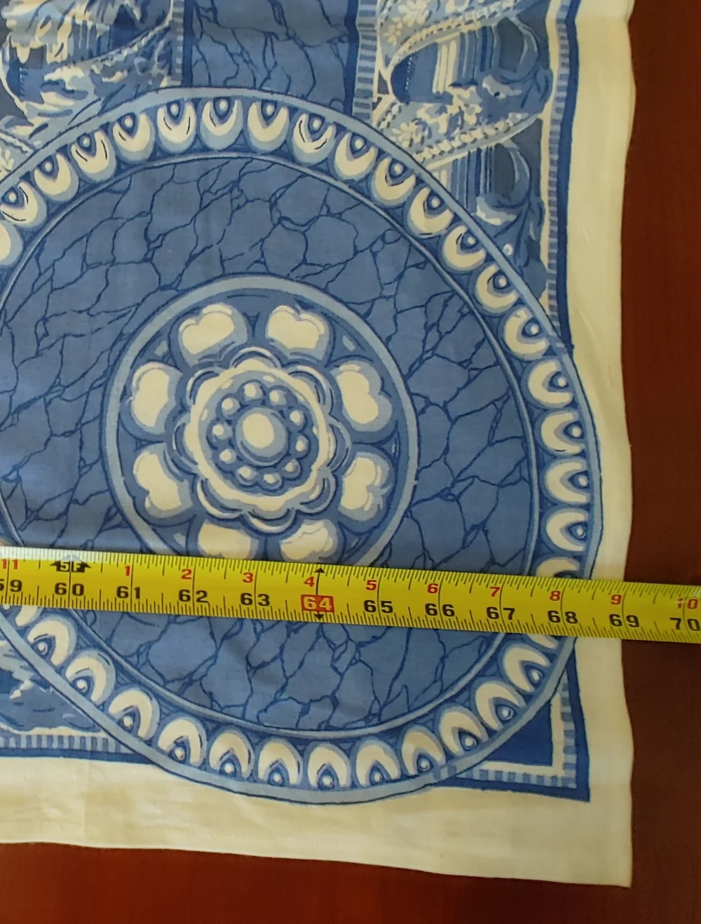 Blue Floral Tablecloth - 56